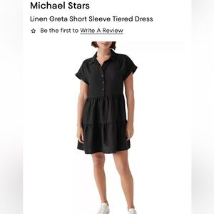 Michael Stars
Linen Greta Short Sleeve Tiered Dress